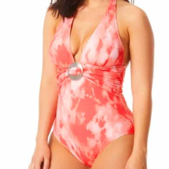 Coco Reef Other - NWOT Contours by Coco Reef Tie   dye one piece halter  swimsuit. Size 10/34 D
